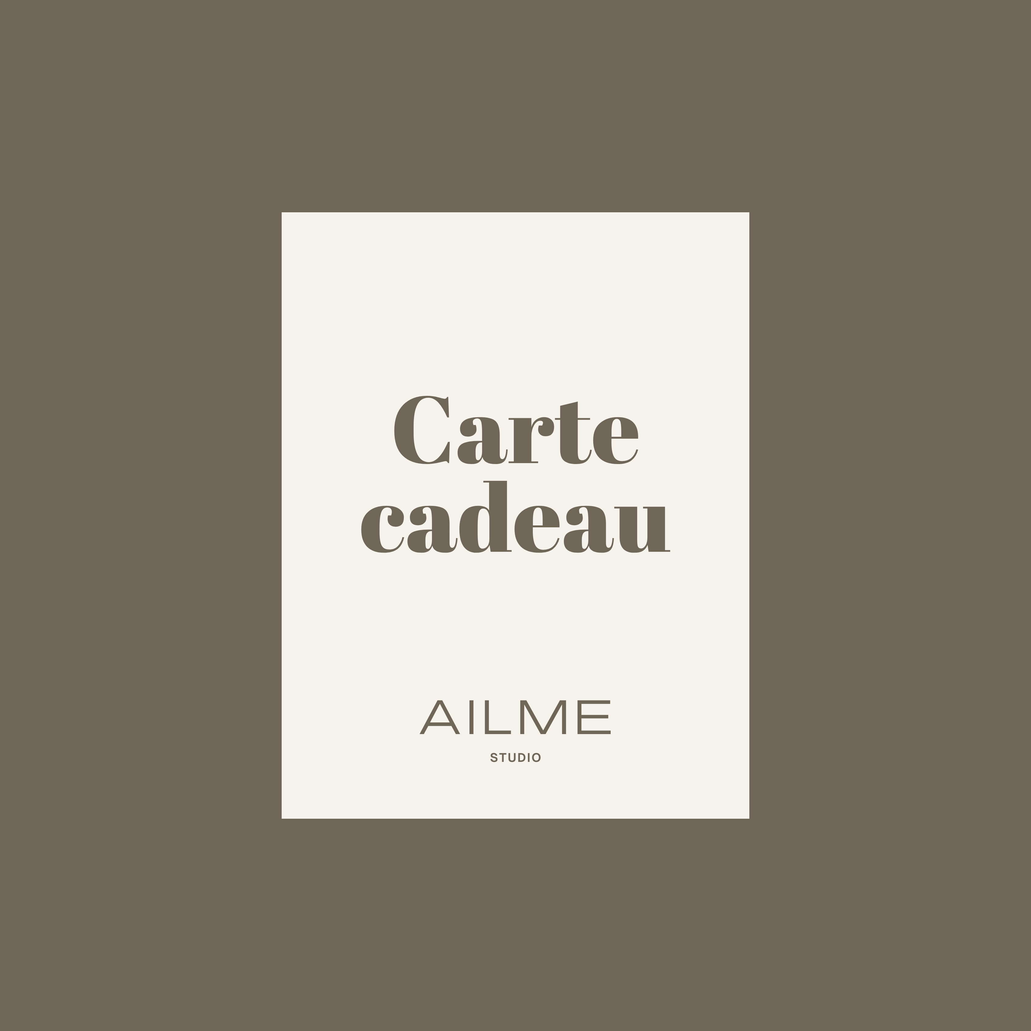 Carte cadeau AILME STUDIO (Numérique)