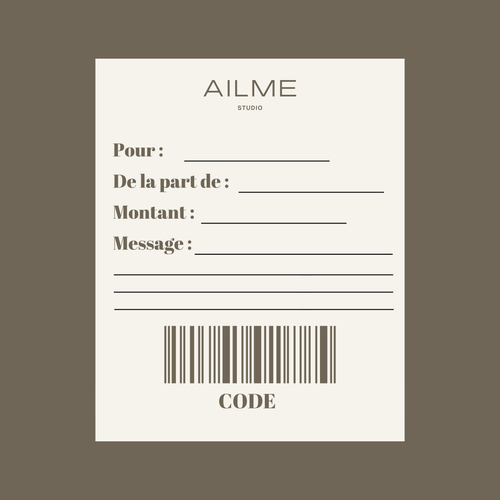 Carte cadeau AILME STUDIO (Numérique)